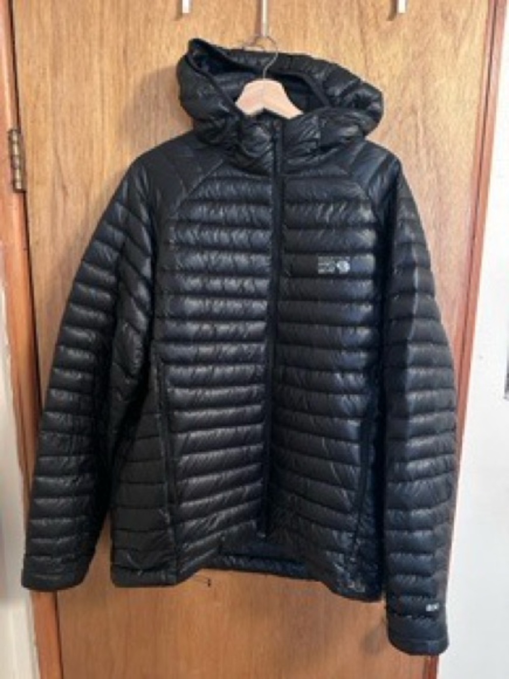 Men's Mountain Hard Wear Ghost Whisperer 
Black Quilted Hooded Jacket